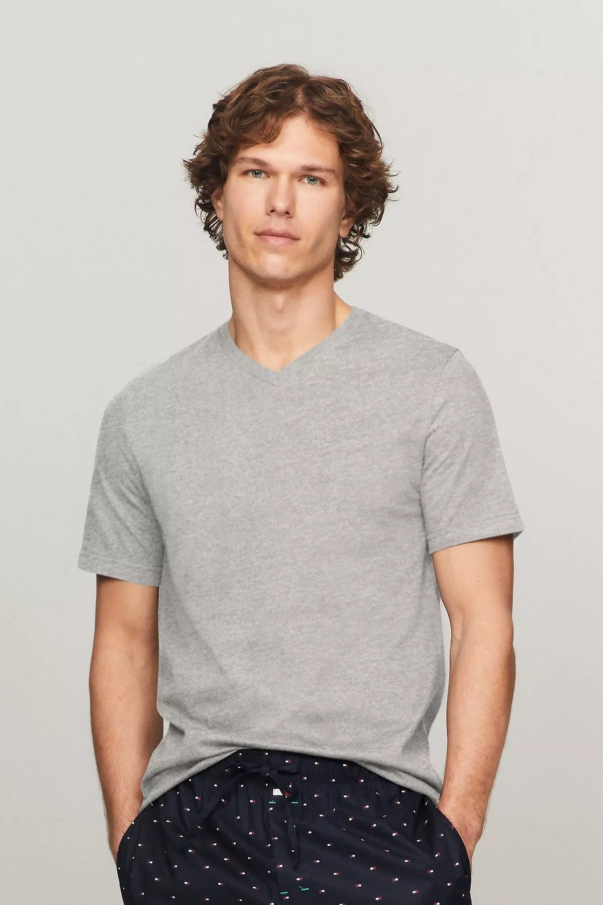 Бавовняна чоловіча футболка 426690310 (2 шт.) blue/gray Tommy Hilfiger