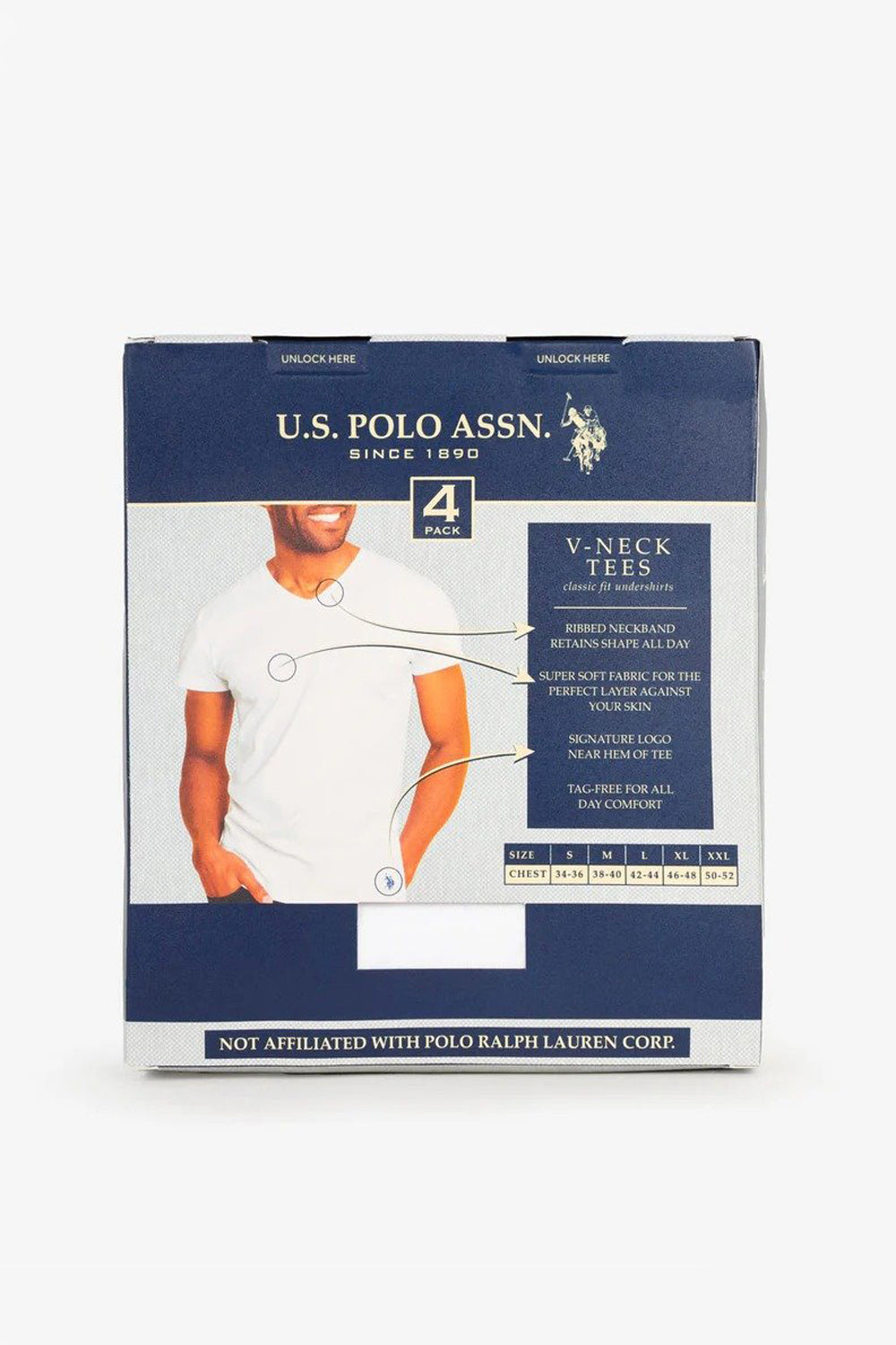 Чоловіча футболка 67108461 (4 шт.) white U.S. Polo ASSN.