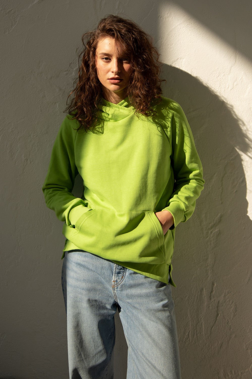 Бавовняне худі з капюшоном 23135 green