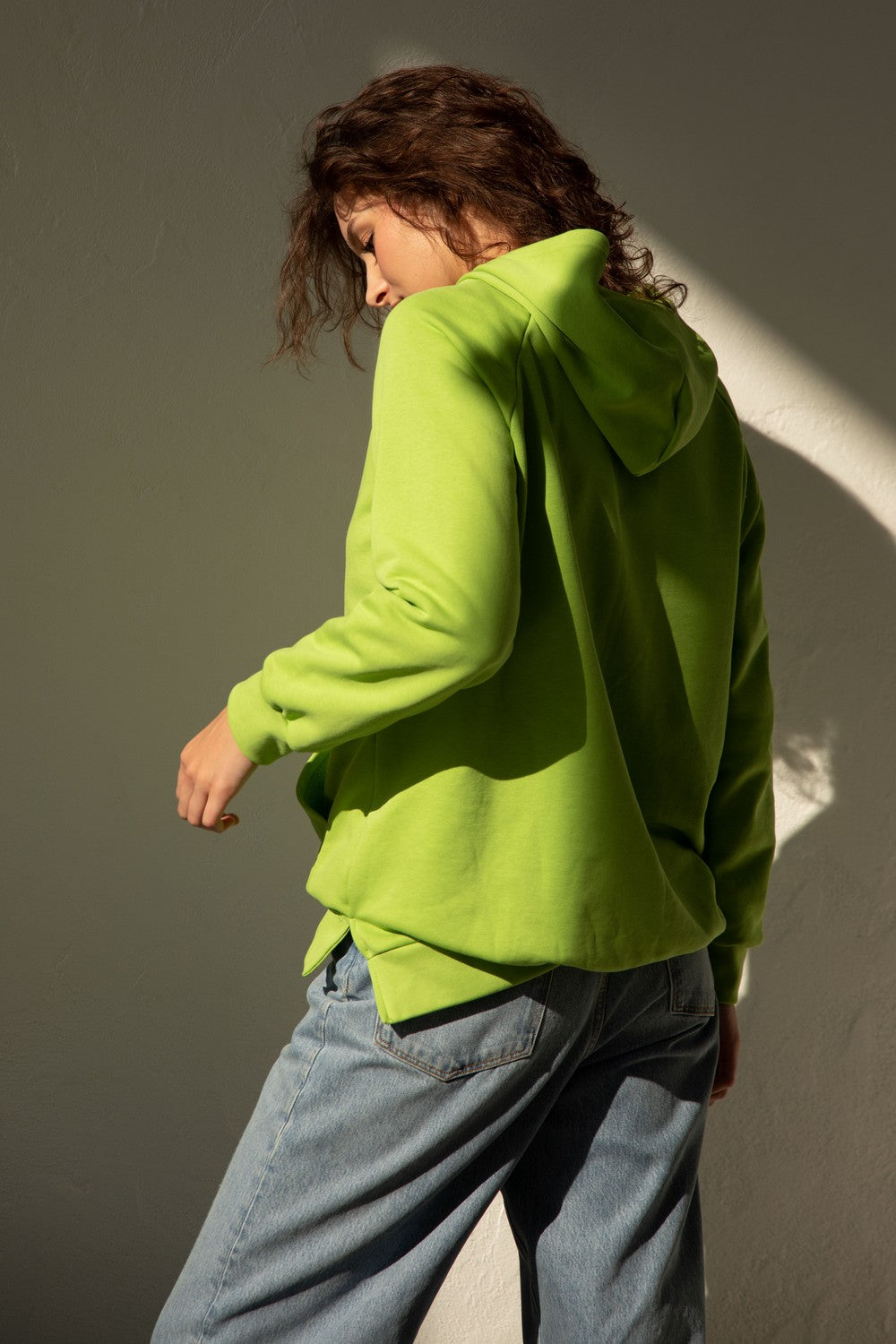 Бавовняне худі з капюшоном 23135 green