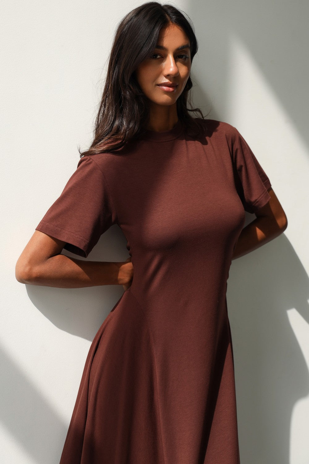 Сукня зі збірками з модалу 24043