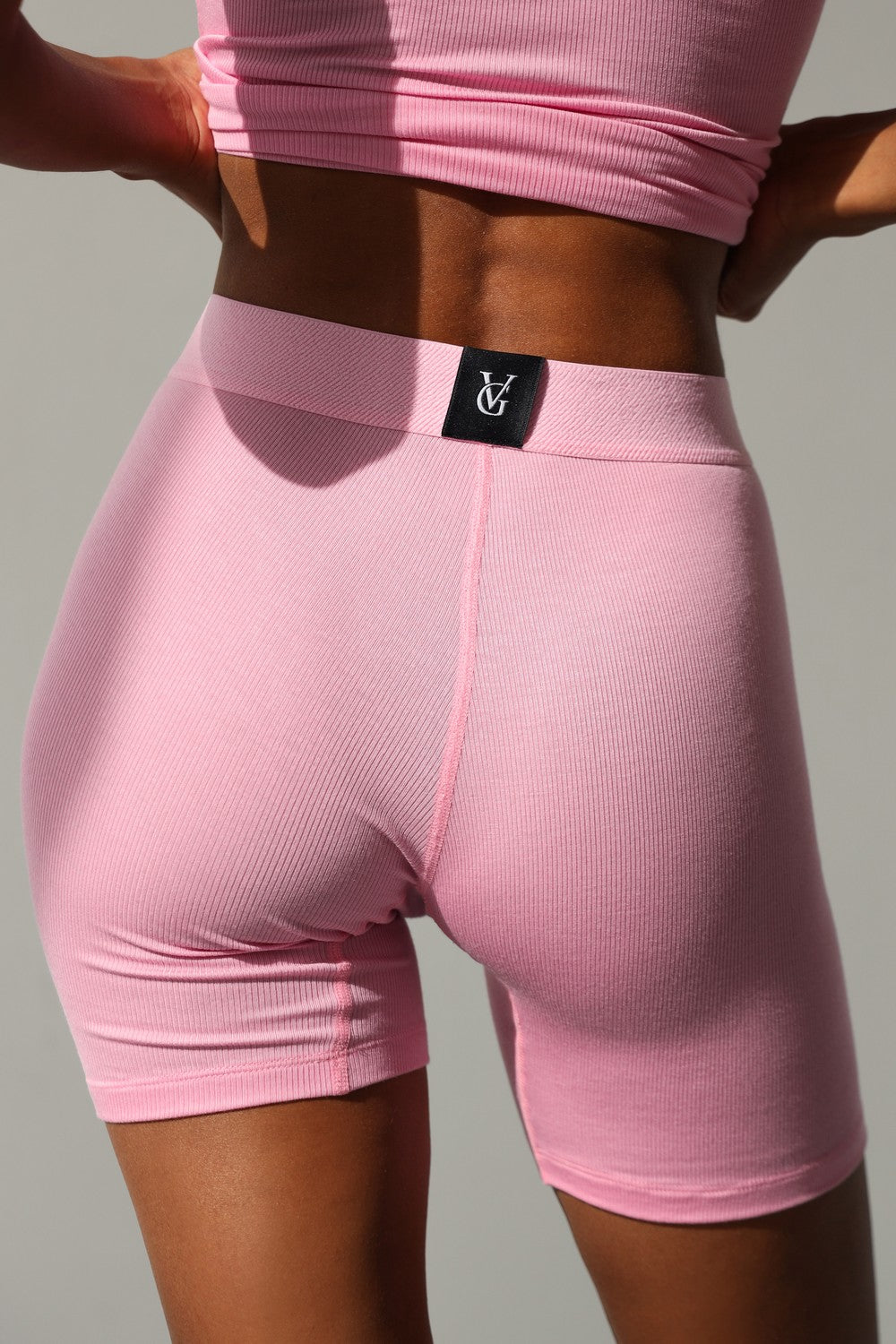 Велосипедки в рубчик 24109 pink