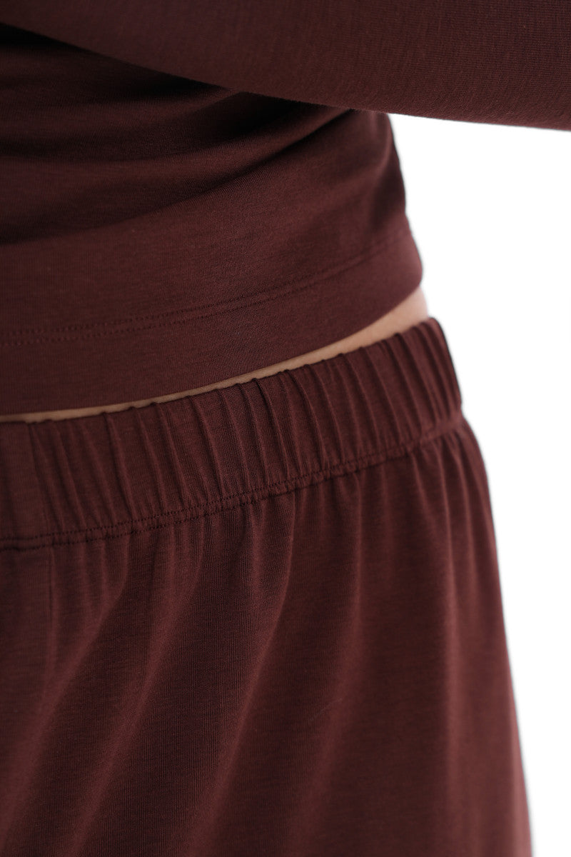 Домашние брюки из модала Шоколад 25013