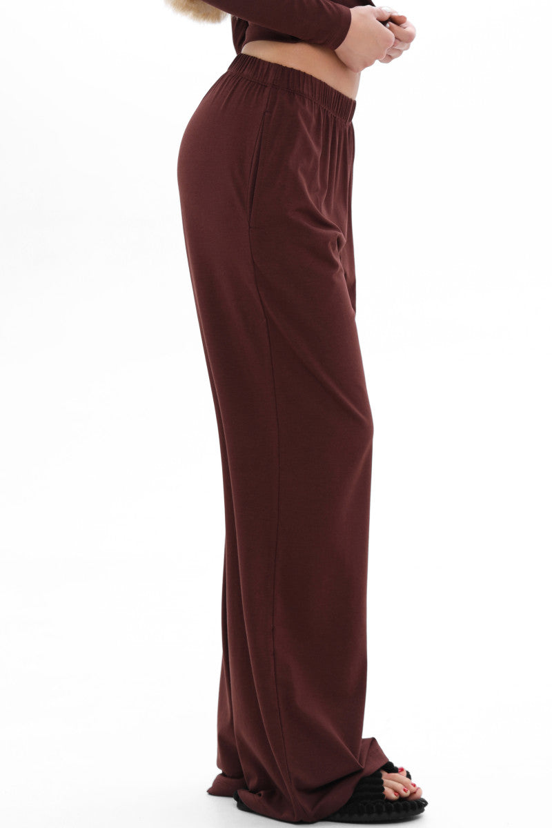 Домашние брюки из модала Шоколад 25013