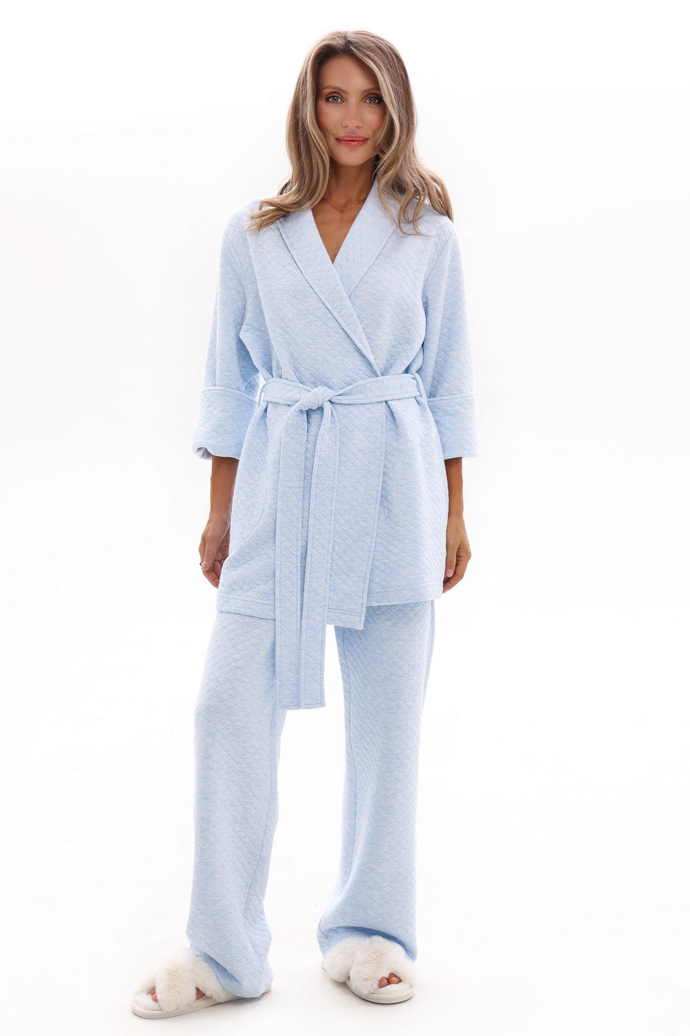 Домашний комплект с брюками 25021 blue