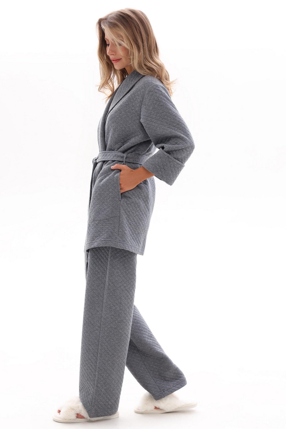 Домашний комплект с брюками 25022 dark gray