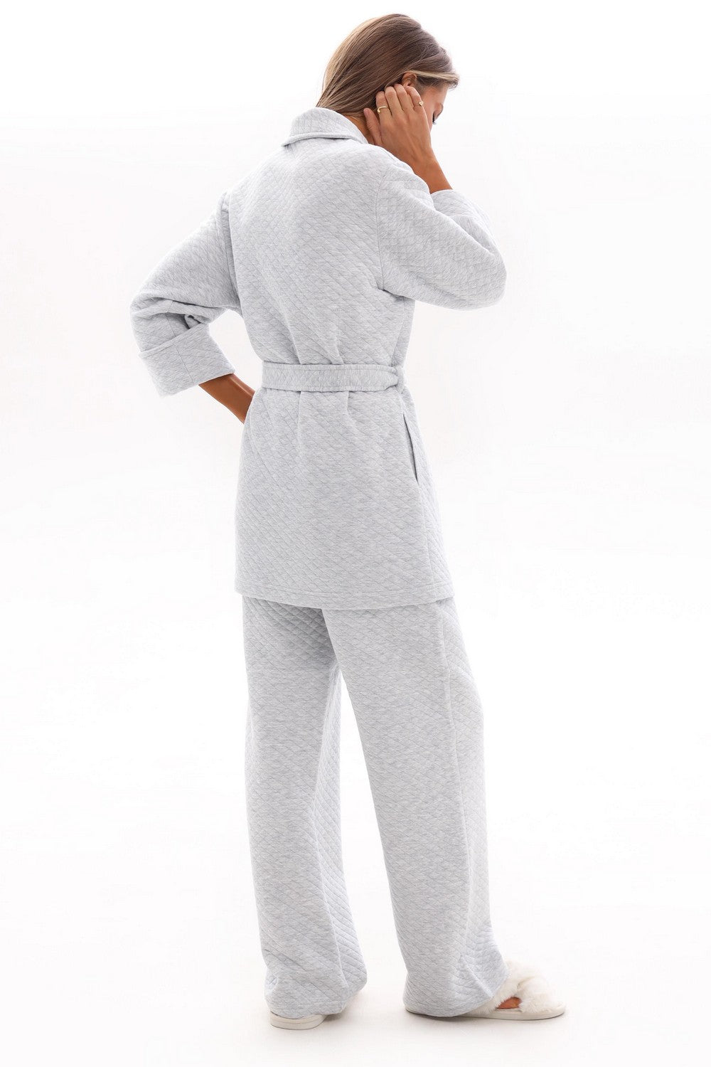 Домашній комплект зі штанами 25024 gray melange