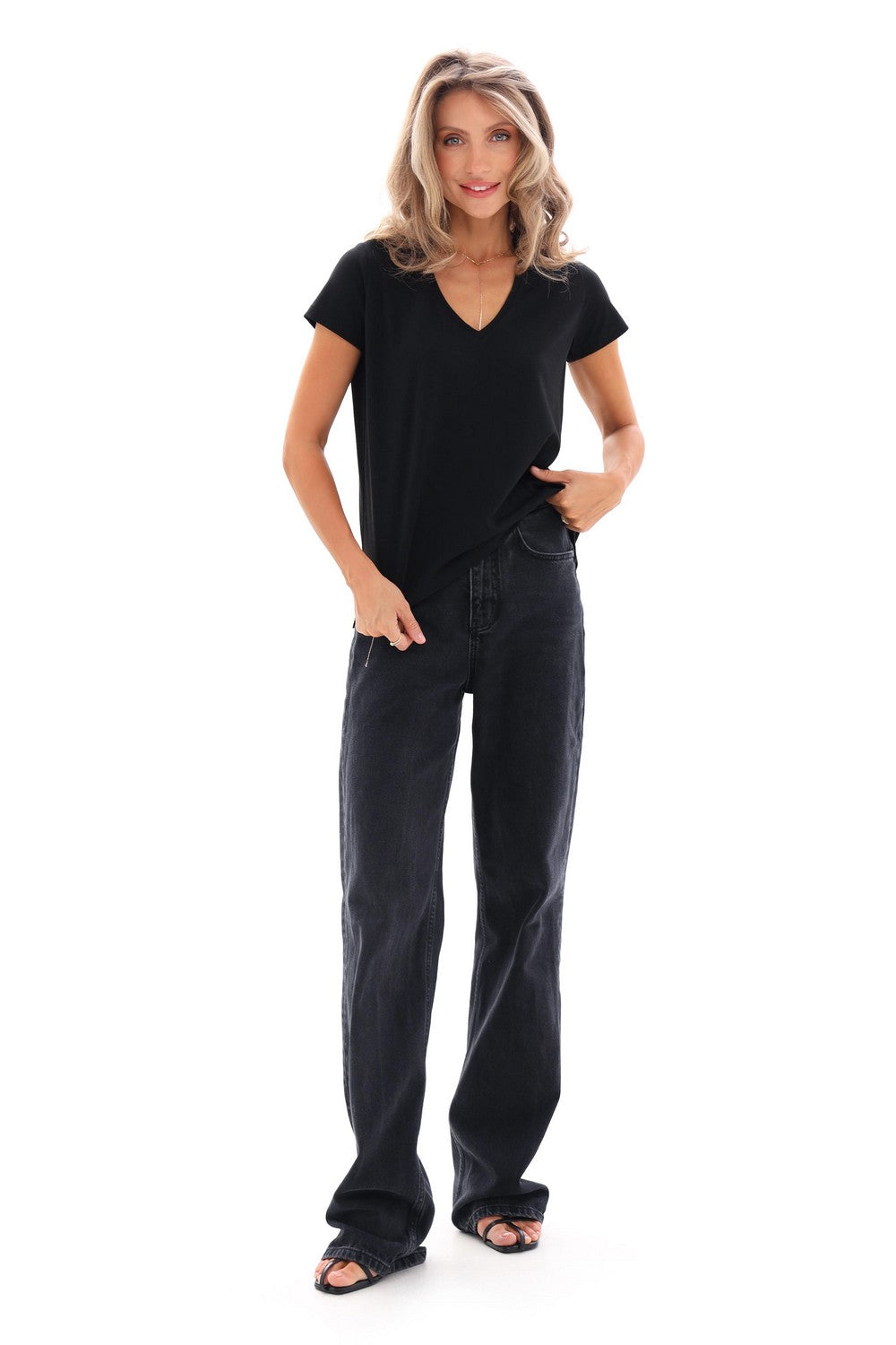 Футболка из модала 25042 black