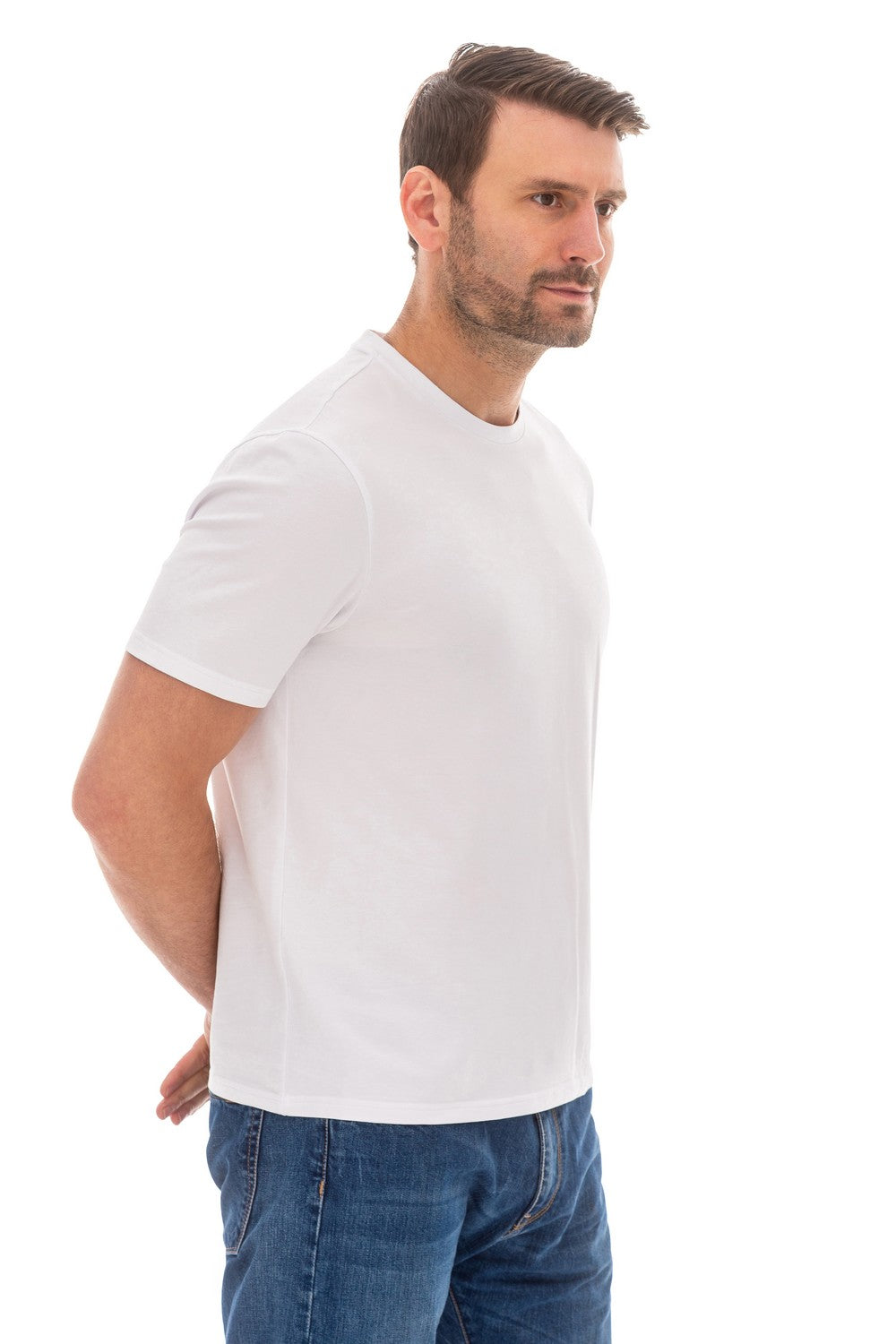 Мужская футболка из хлопка 25044 white