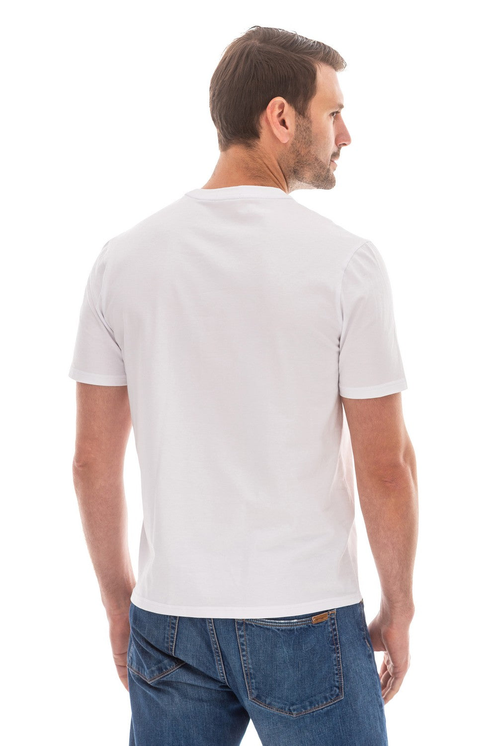 Мужская футболка из хлопка 25044 white