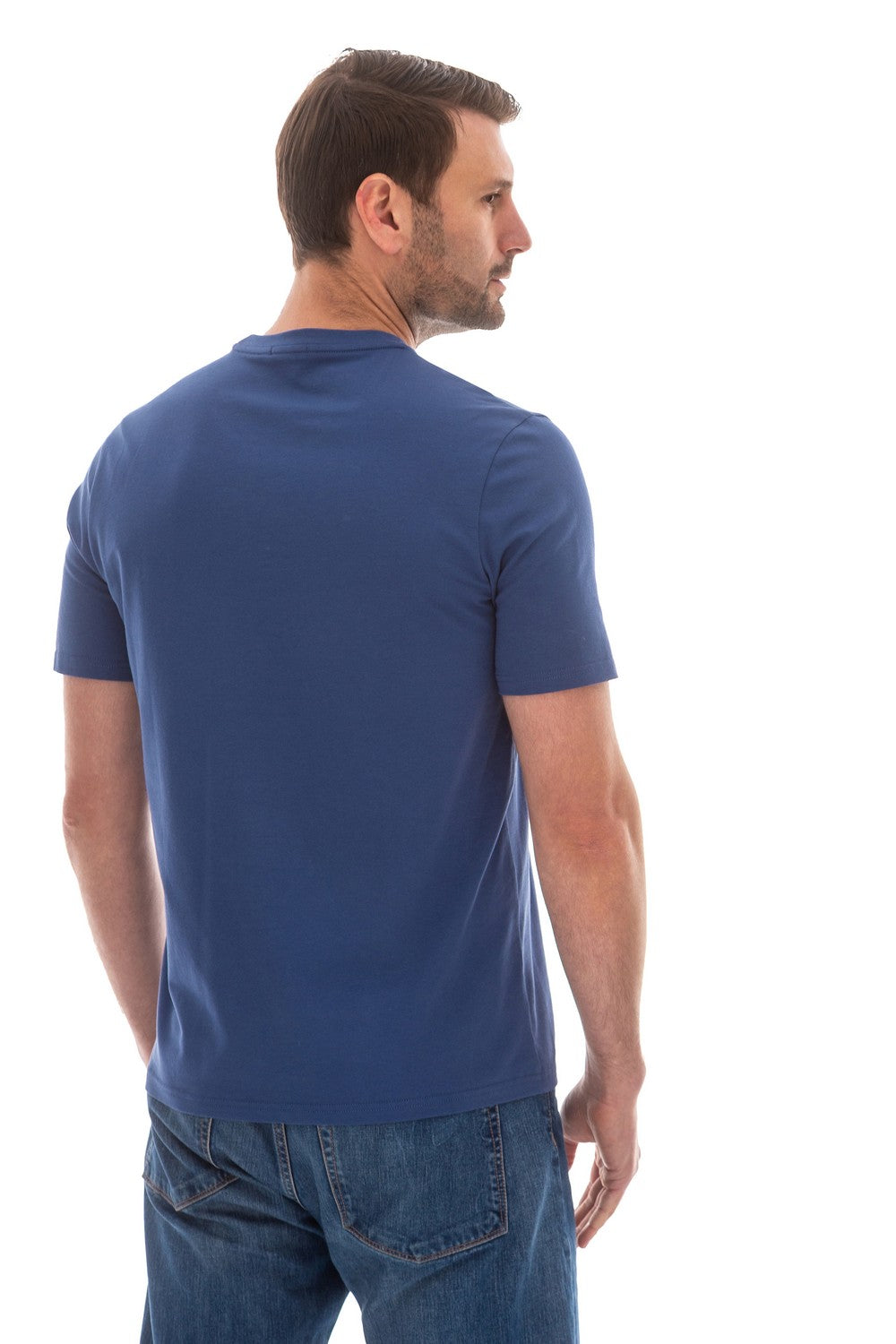Мужская футболка из хлопка 25045 indigo