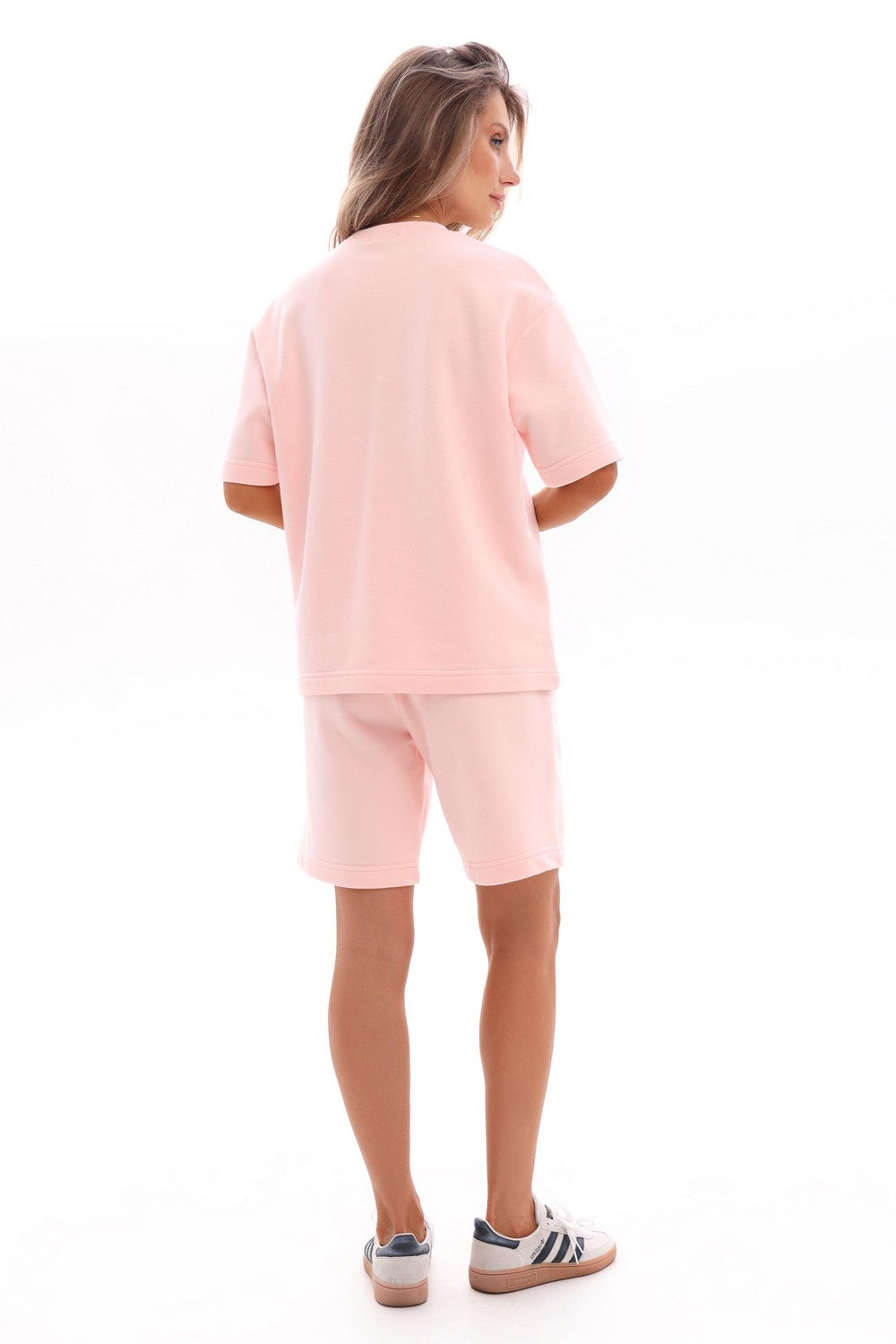 Бавовняний костюм з шортами 25049 peachy