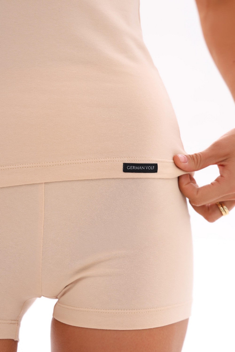 Футболка из хлопка 25073 beige