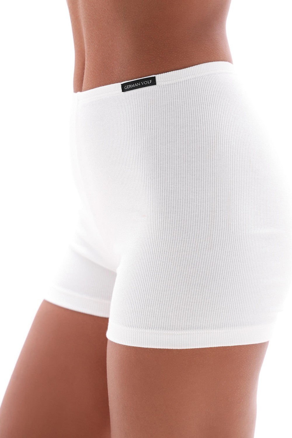 Бавовняні шортики в рубчик 25082 milk