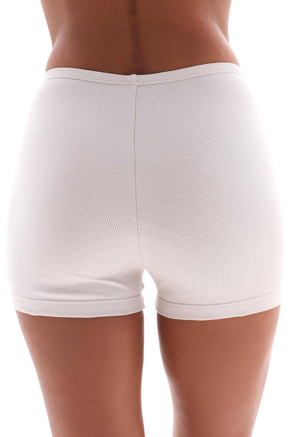 Хлопковые шортики в рубчик 25083 taupe