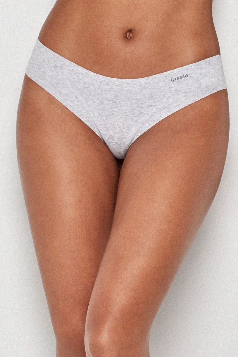 Трусики бразилиана из эко-хлопка 1/0234 grey