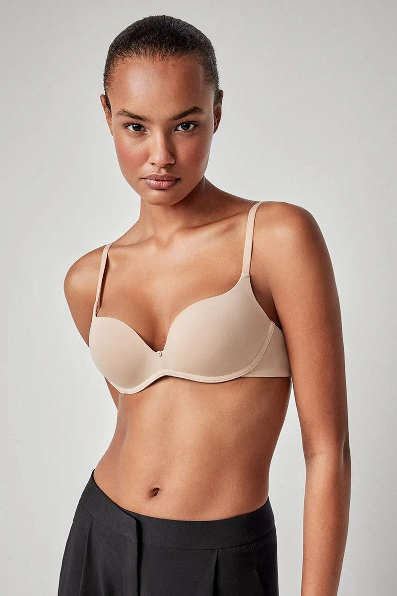 Гладкий бюстгальтер пуш-ап 1/10041 nude