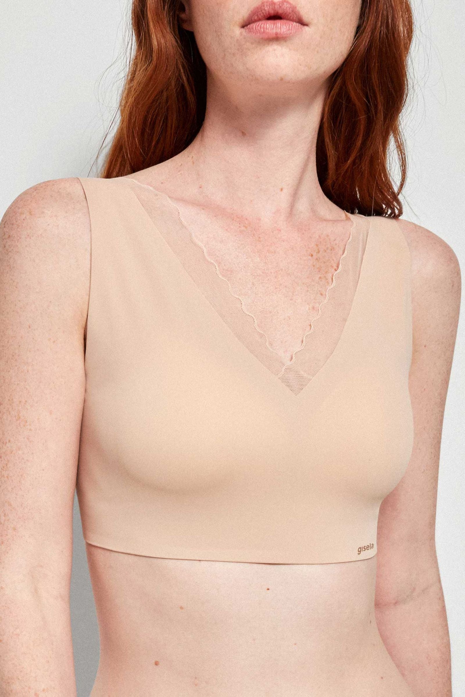 Бесшовный бралет без косточек 10024T beige