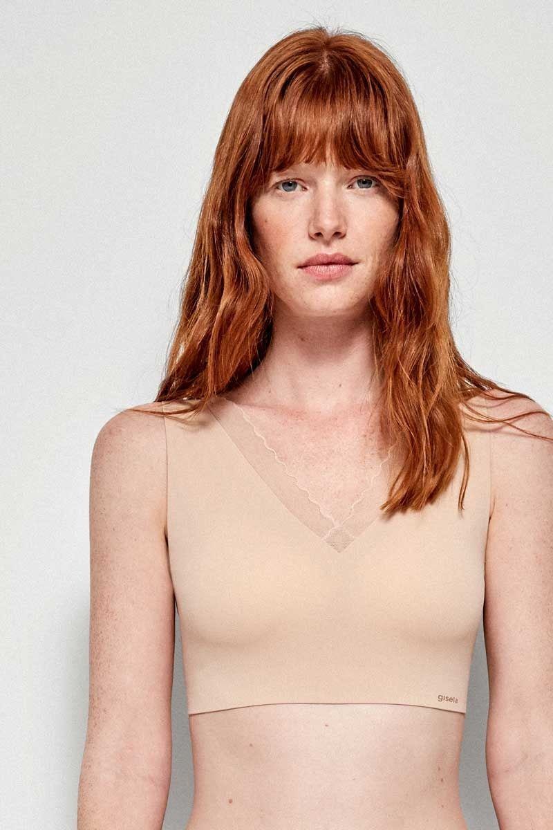 Бесшовный бралет без косточек 10024T beige