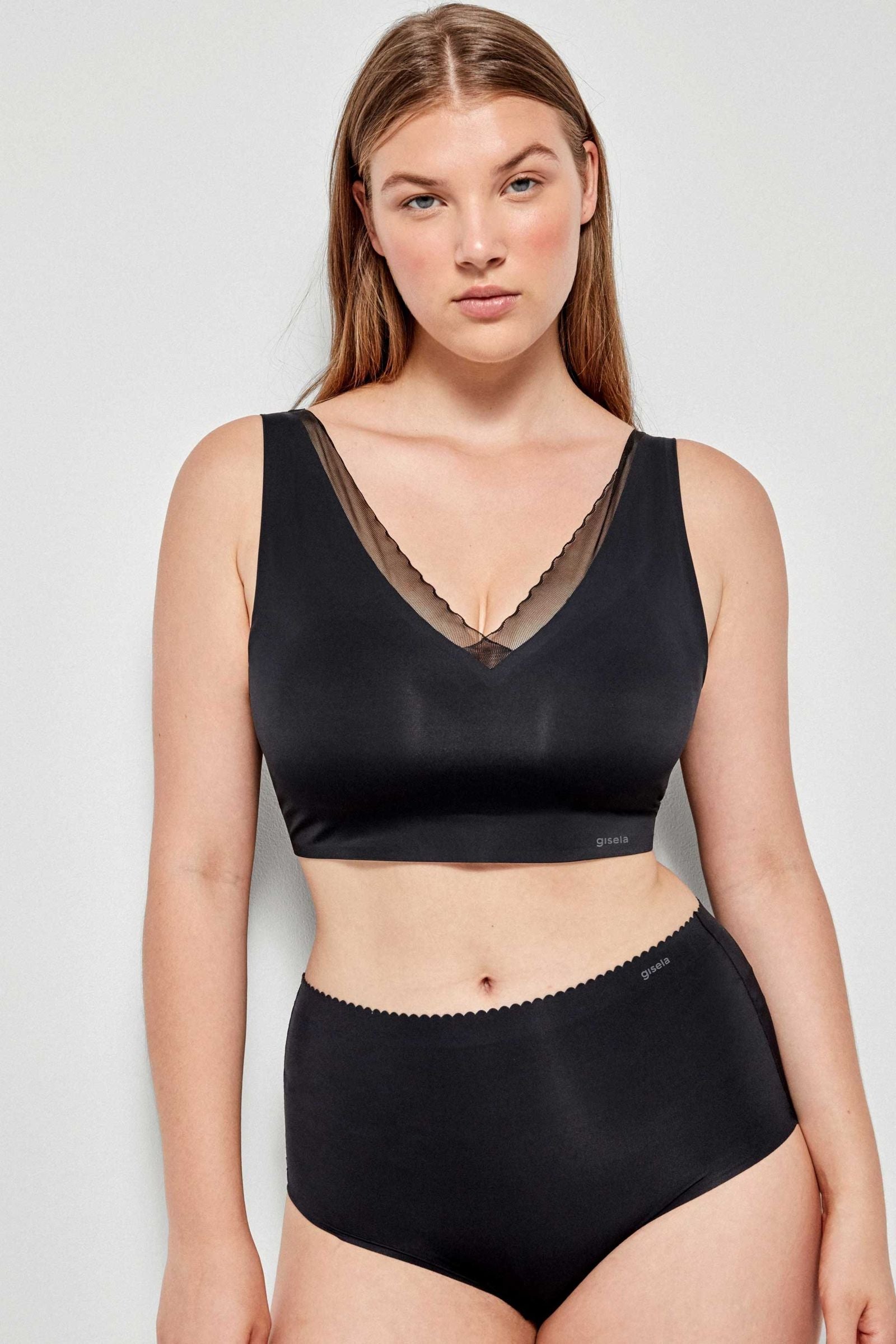 Бесшовный бралет без косточек 10024T black