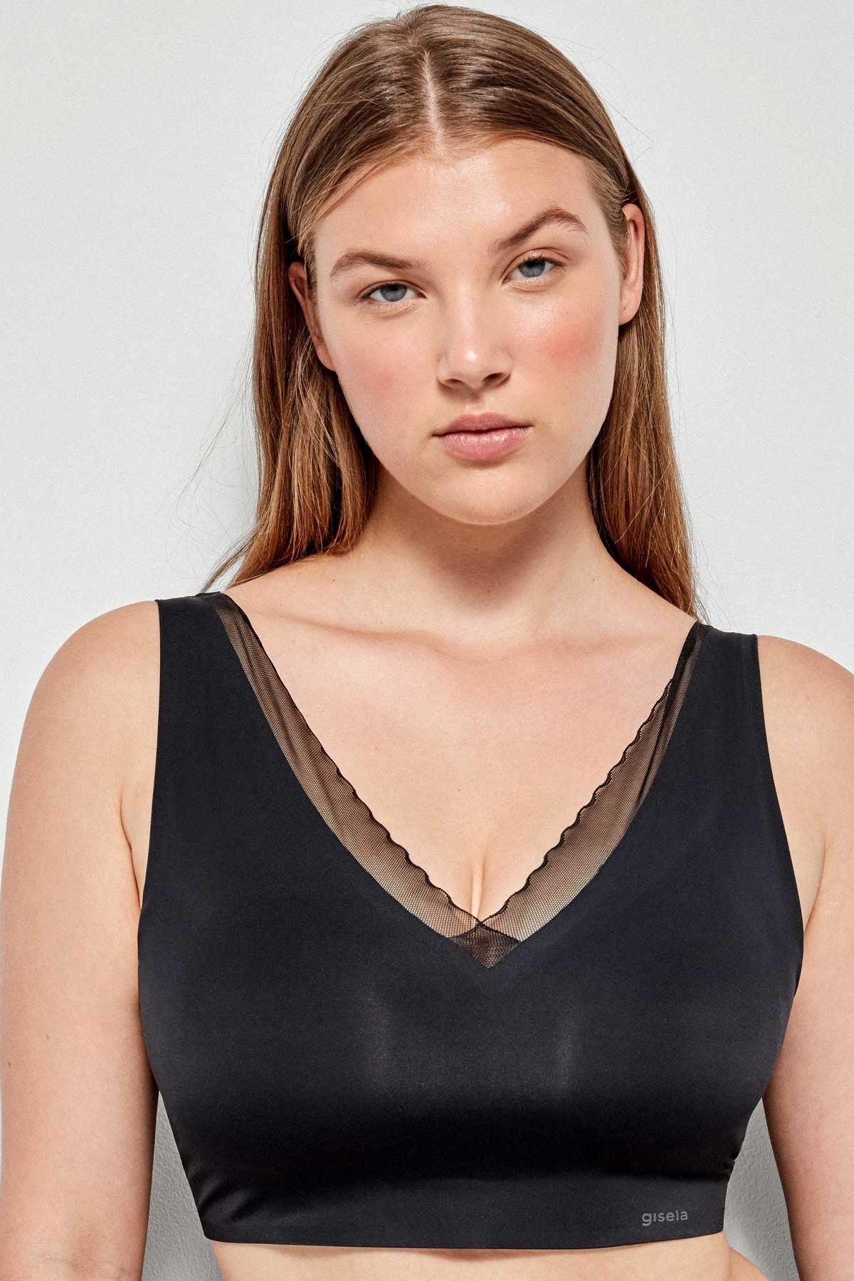 Бесшовный бралет без косточек 10024T black