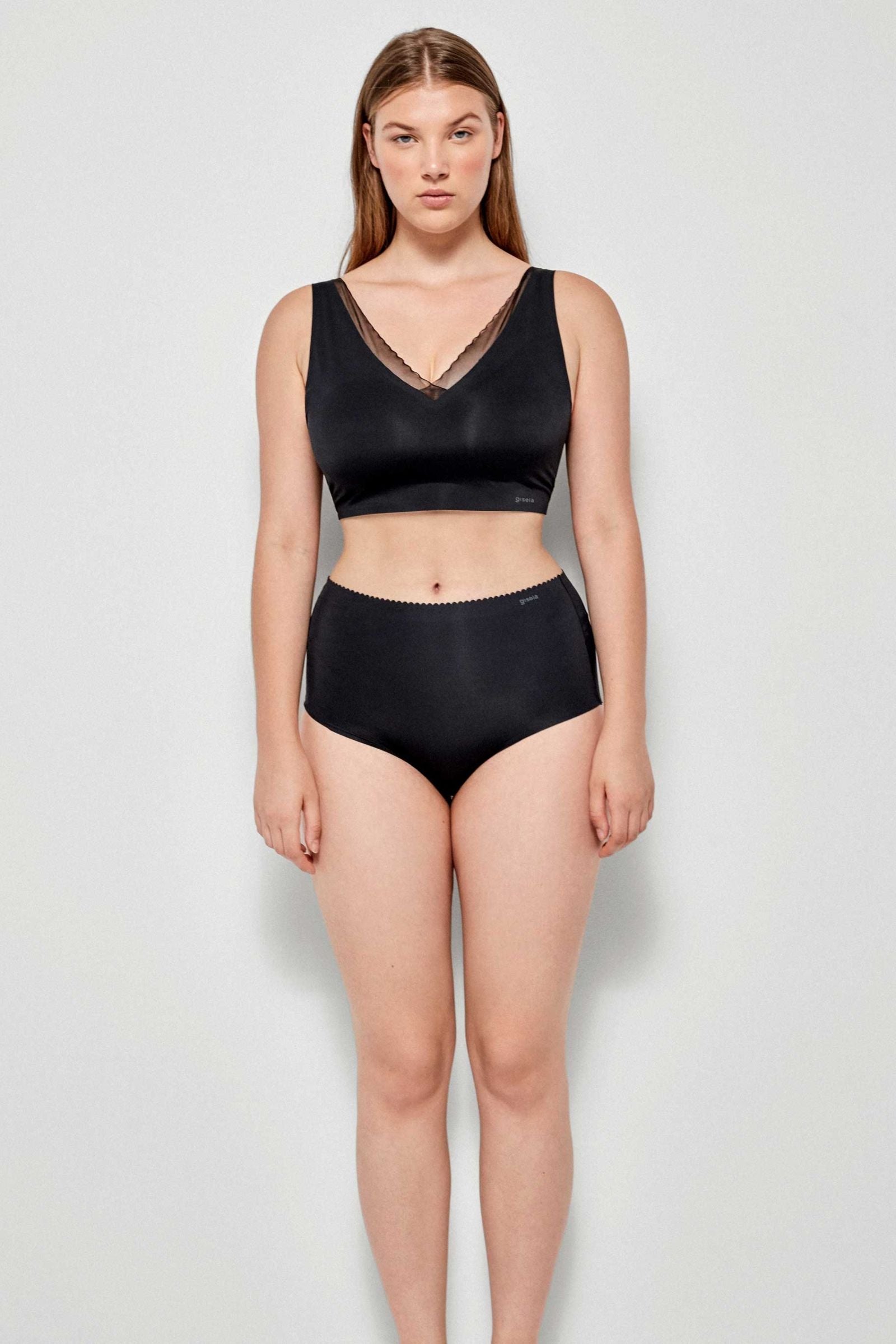 Бесшовный бралет без косточек 10024T black