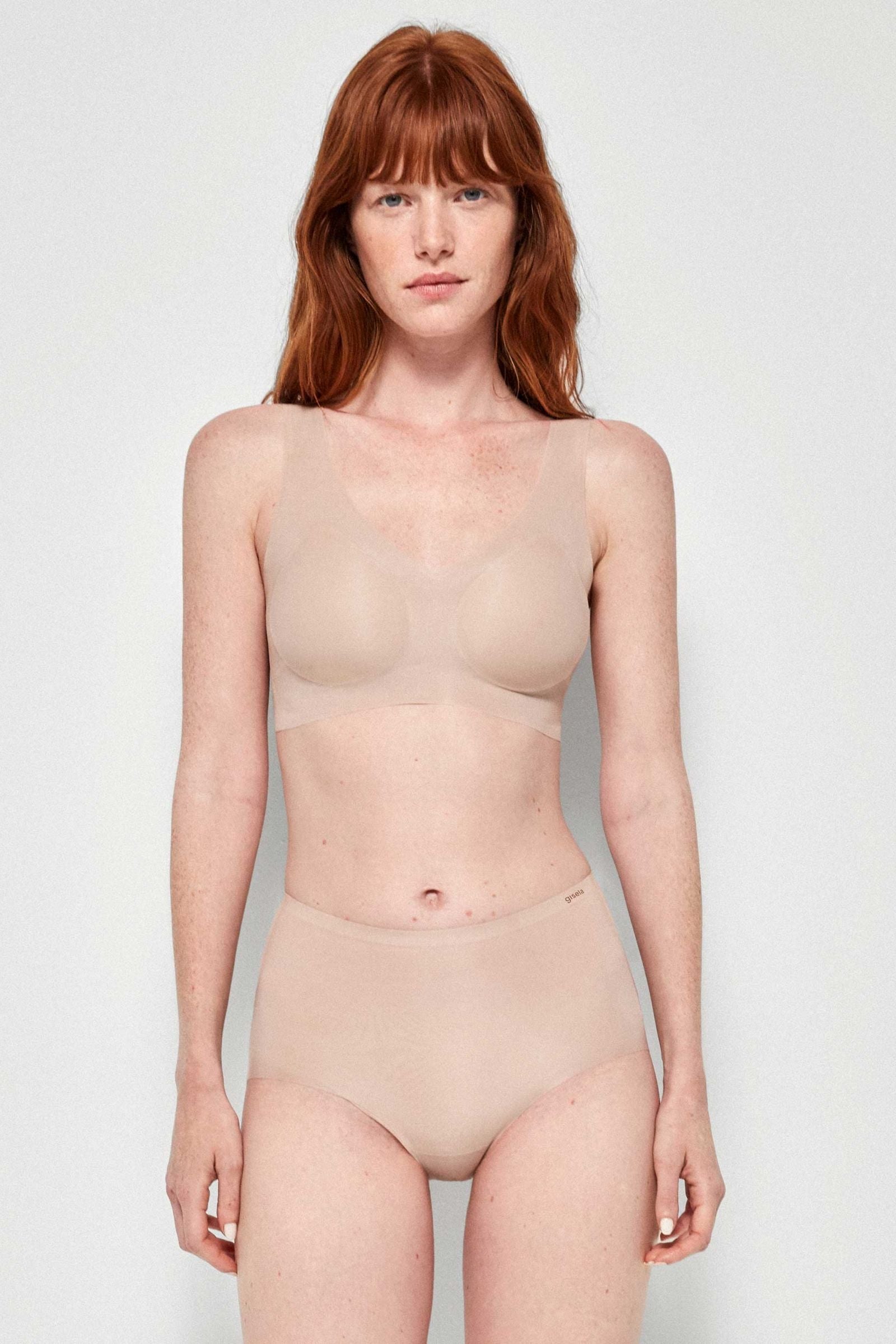 Бесшовный бралет без косточек 10026T beige