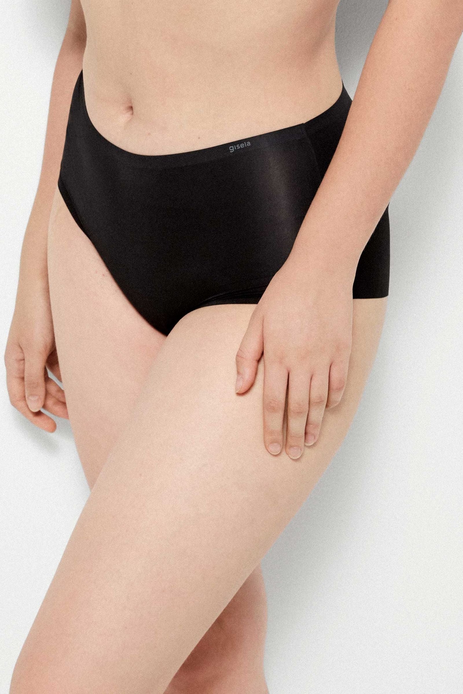 Бесшовные трусики слип 10027B black