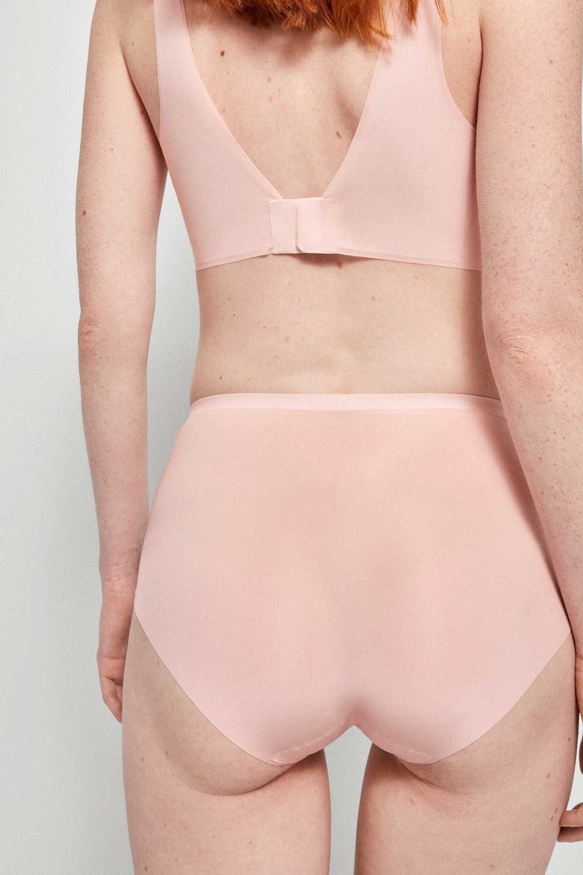 Бесшовные трусики слип 10027B rose