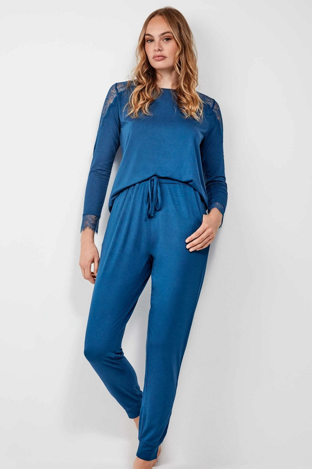Пижама с брюками 2/20177 blue
