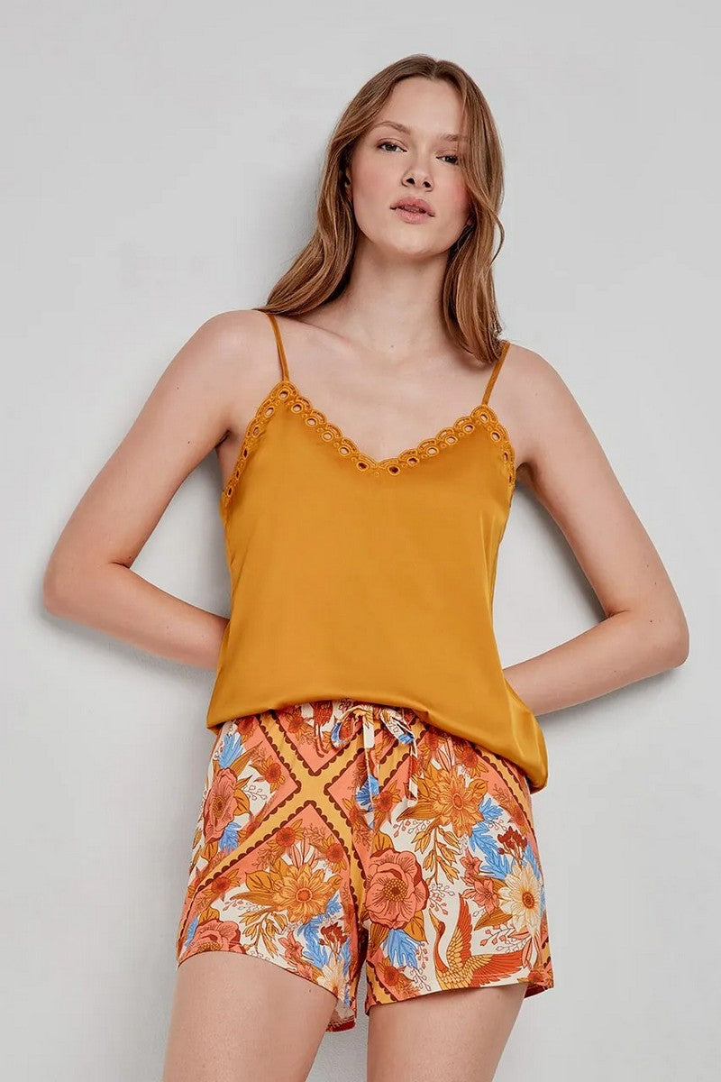 Атласные шорты с принтом 2/20268B