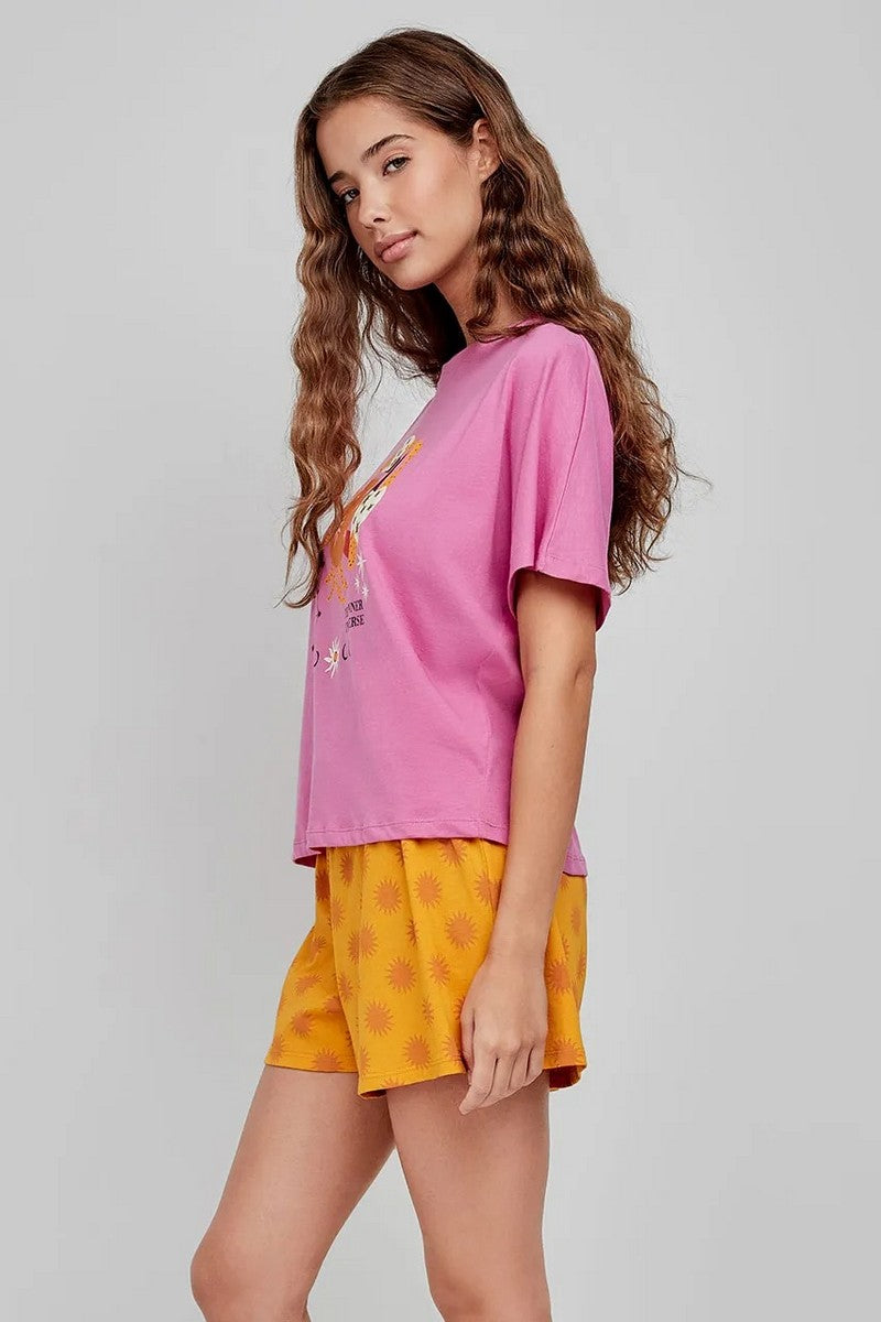 Хлопковая пижама с принтом 2/20271