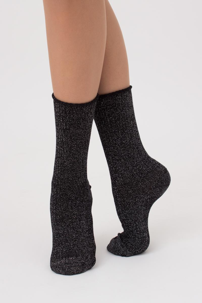Люрексовые носки в рубчик 1010099 WS4 Lurex Rib 001