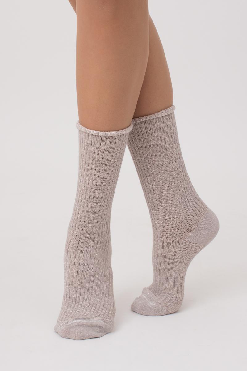 Люрексовые носки в рубчик 1010099 WS4 Lurex Rib 001