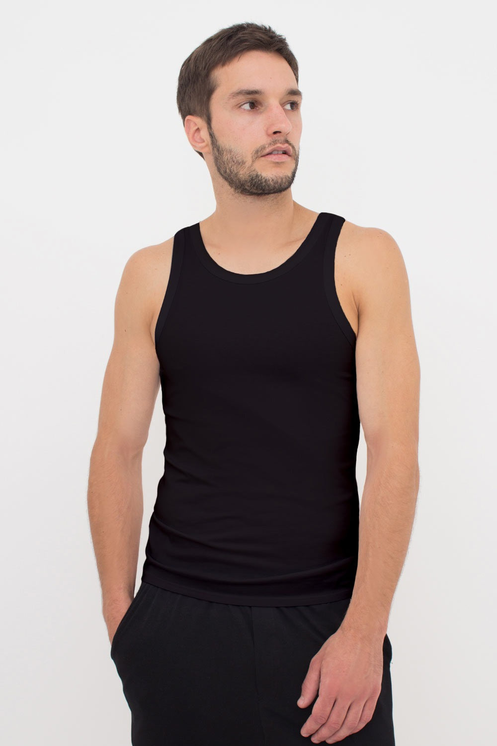 Мужская майка из хлопка 30801/60 UP-00001808 black