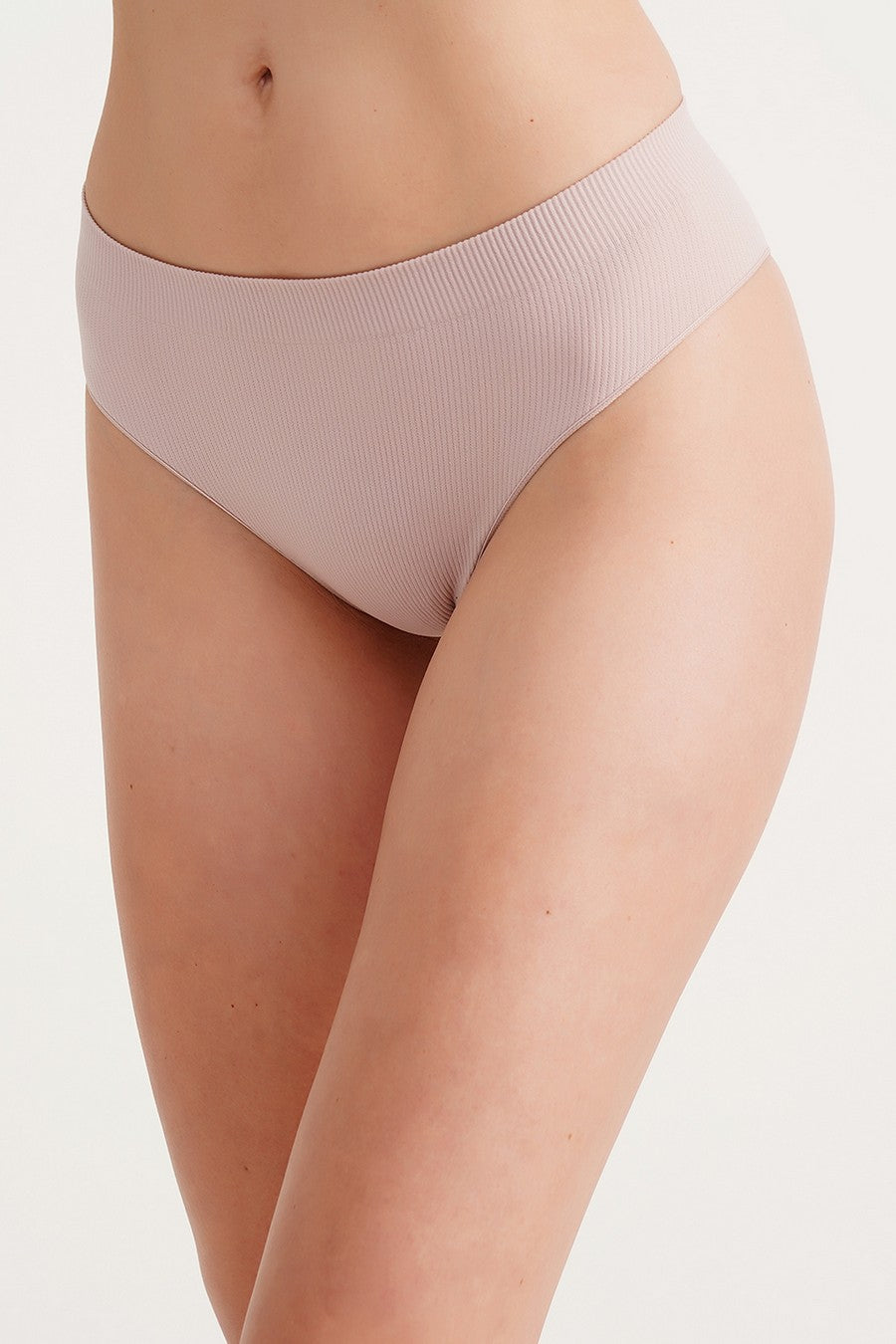 Трусики бразилиана в рубчик Brasilian Briefs Rib burnished lilac