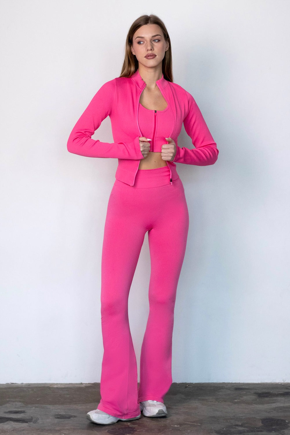 Лонгслив на молнии Flex Longsleeve UP-00003333 raspberry