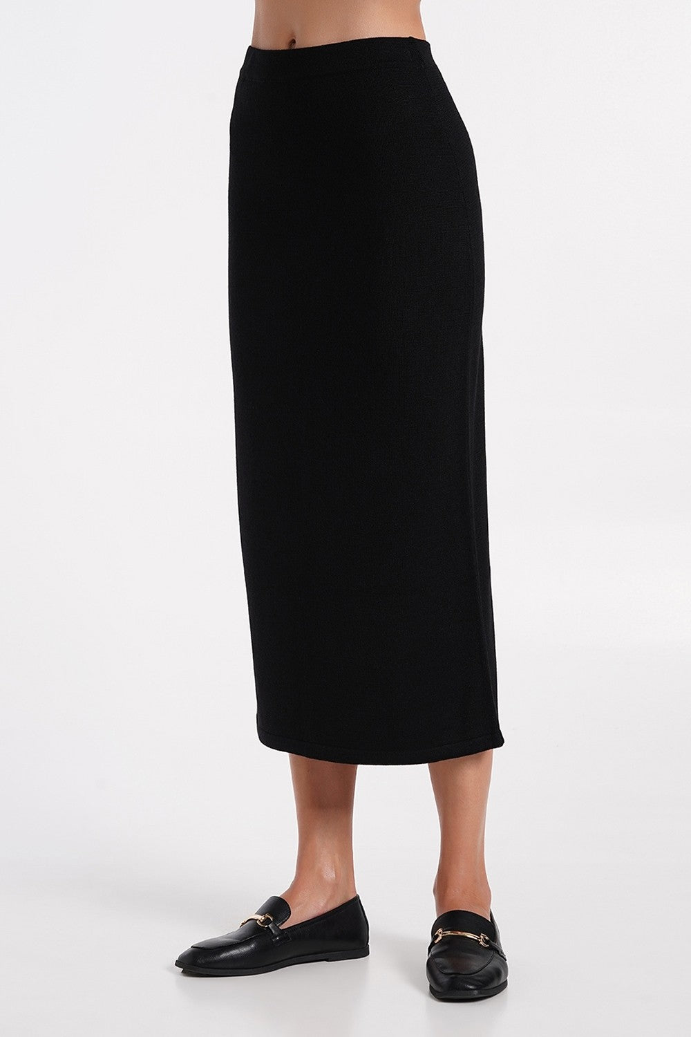 Спідниця із вовни мериносу Freyja UP-00002624 black Giulia