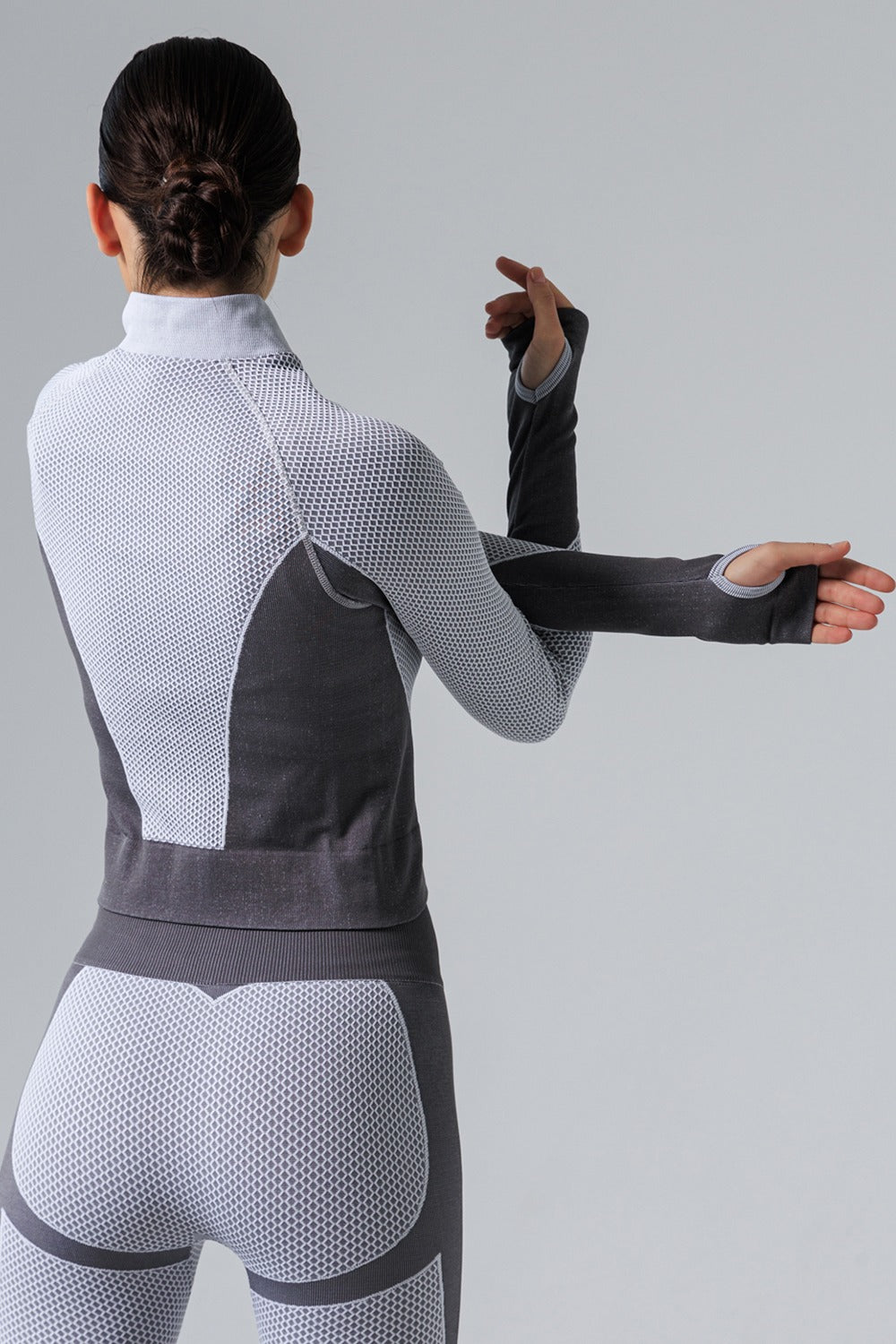 Спортивная кофта на молнии Sport Fit UP-00003505 white/grey