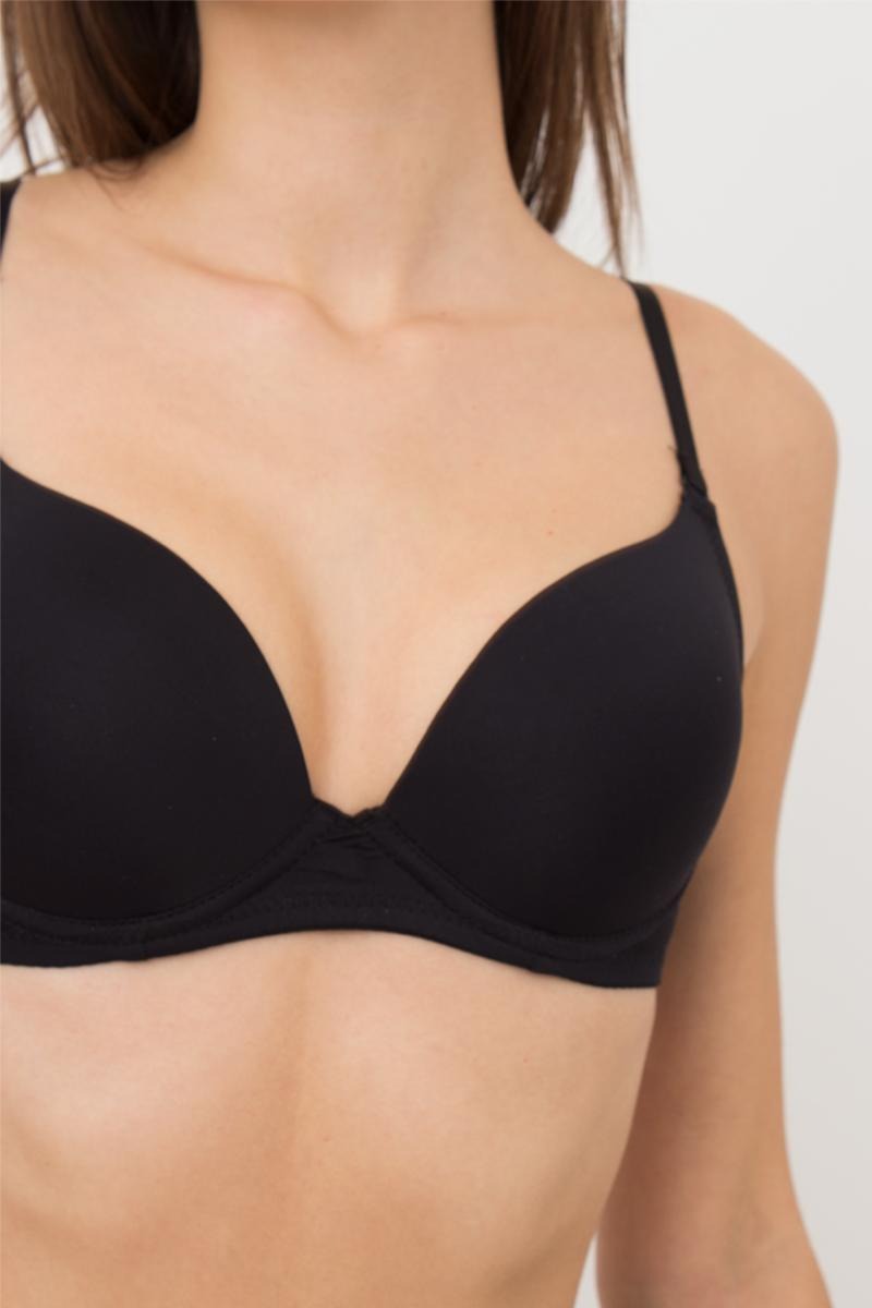 Гладкий бюстгальтер пуш-ап L1503A0 UP-00001740 black