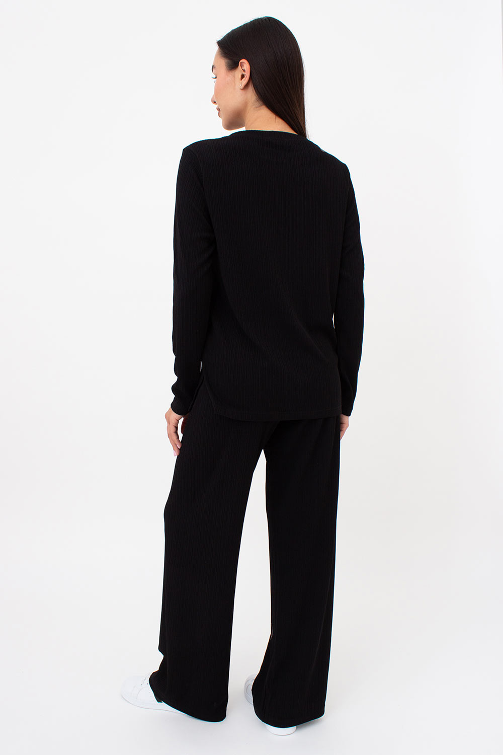 Домашний комплект в рубчик Ripplewear UP-00002769 black