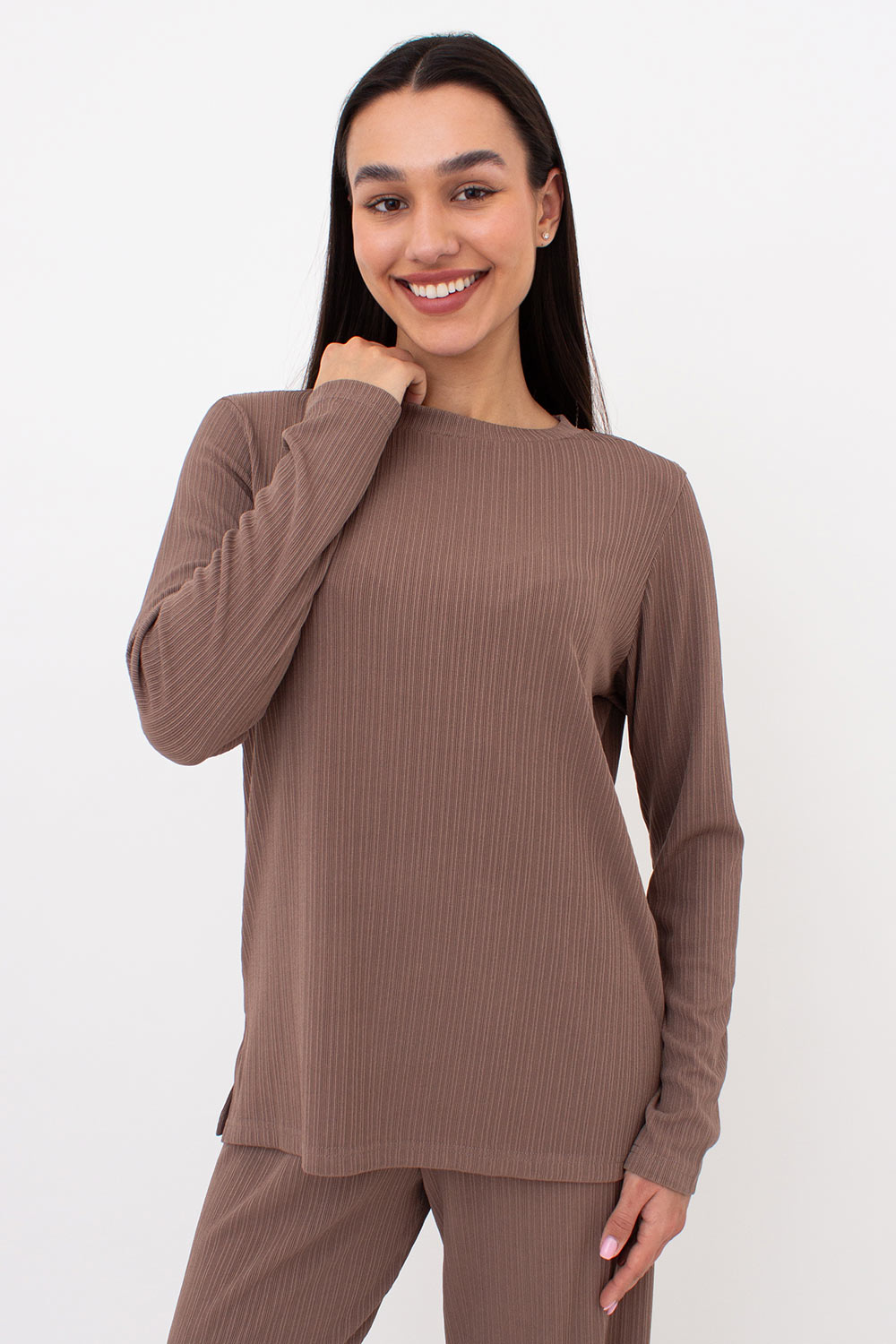 Домашній комплект у рубчик Ripplewear UP-00002769 mokko