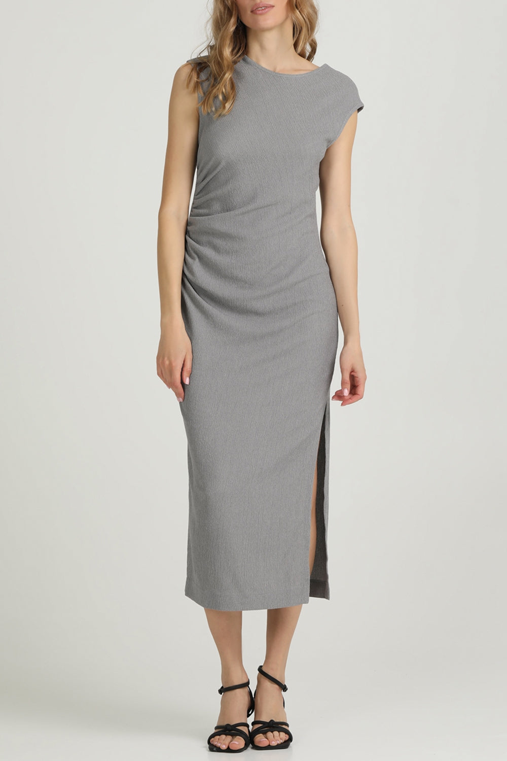 Плаття з драпіруванням Rumple Rich UP-00002964 light grey Giulia