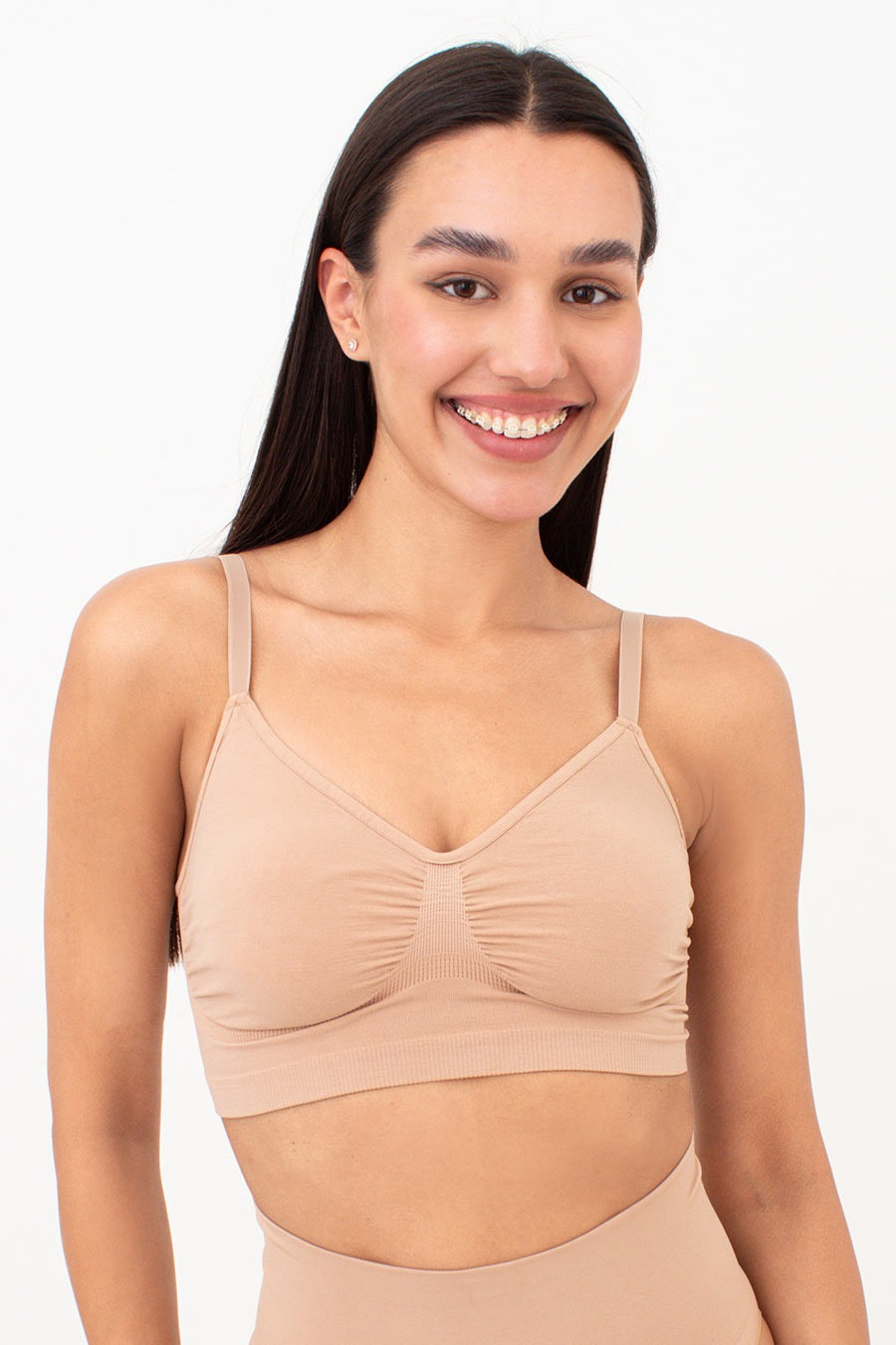 Бесшовный бра-топ Shapewear UP-00002967 nude