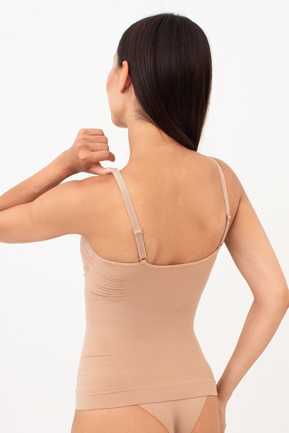 Бесшовная майка из микрофибры Shapewear UP-00002968 nude