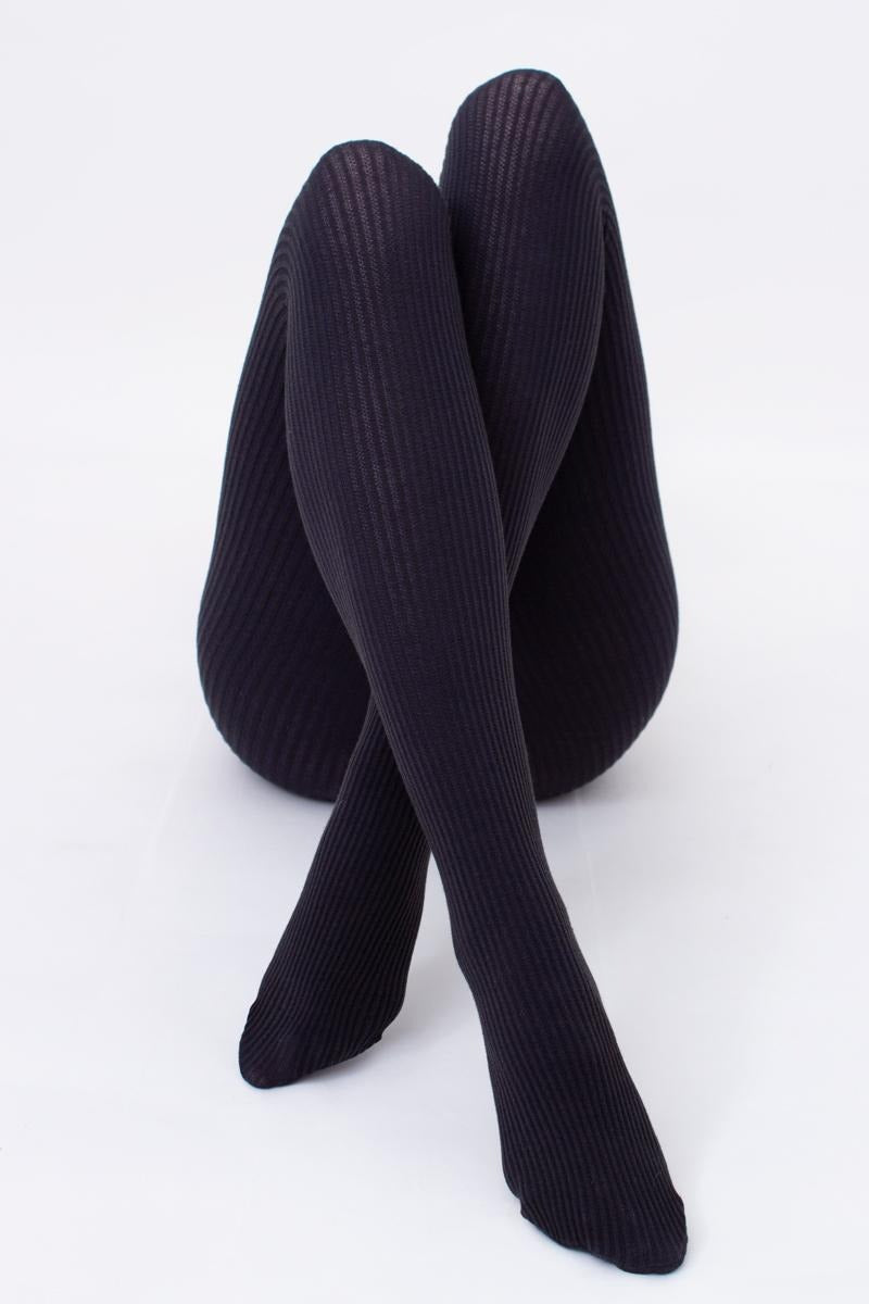 Хлопковые колготки в полоску Shell 1 150d