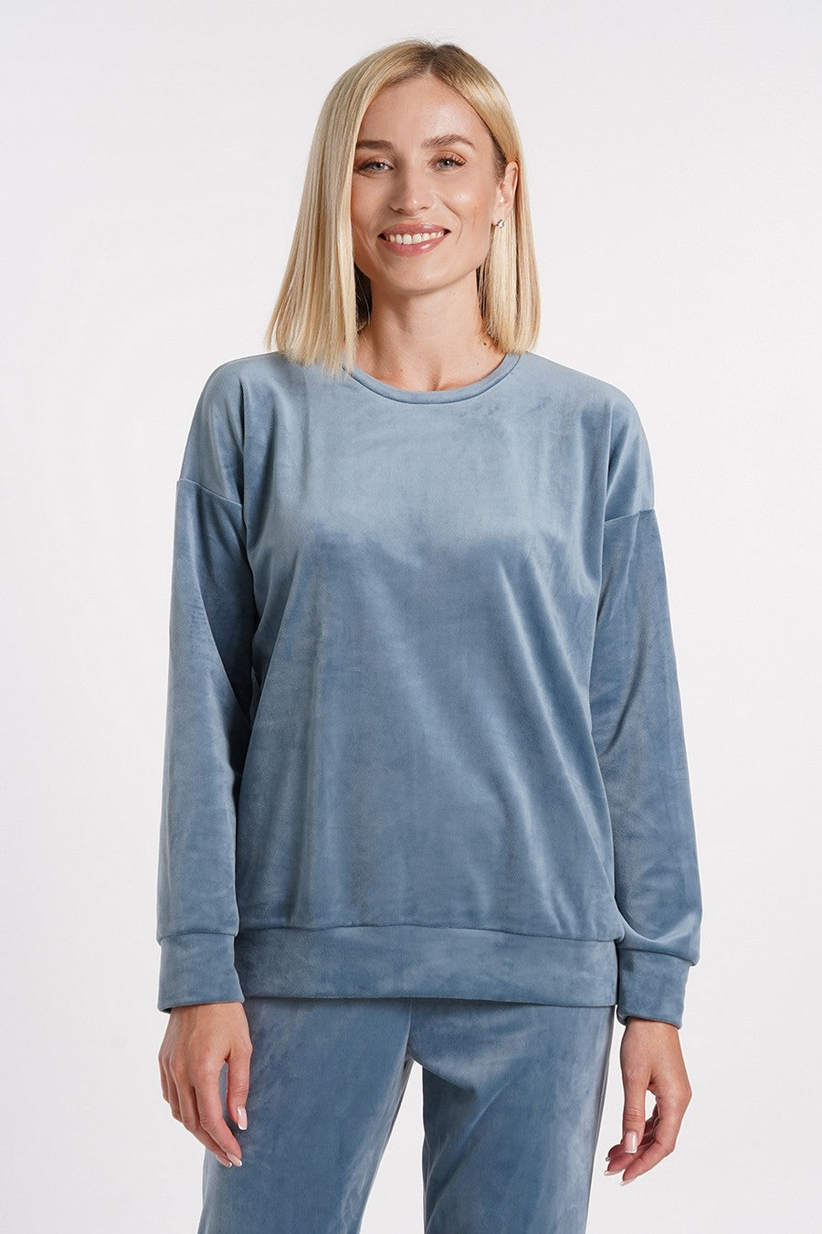 Велюровий світшот Soft Winter 4405/080 UP-00000882 smoky blue