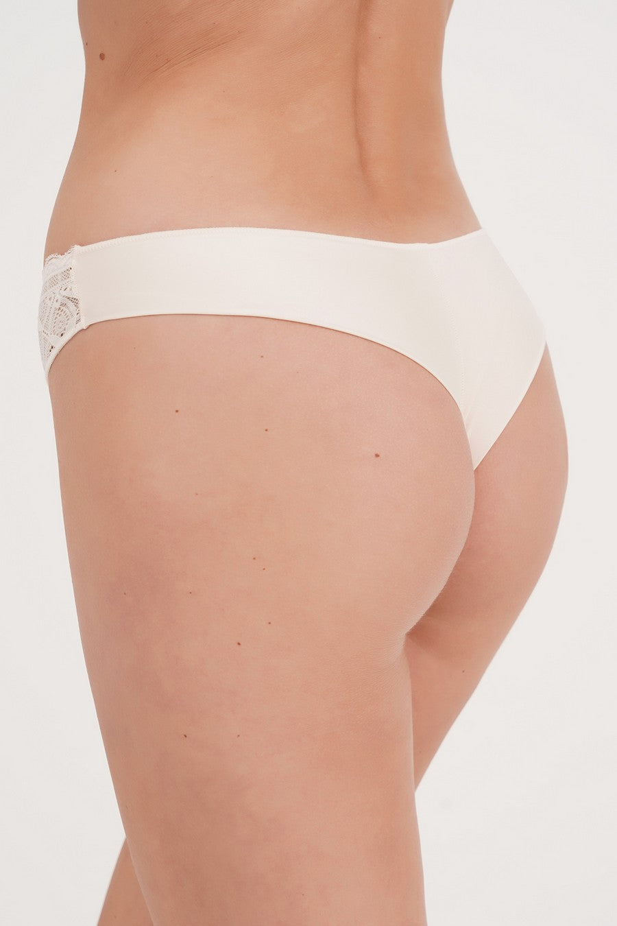 Трусики бразиліана з мікрофібри Tiffany UP-00002325 cream pink