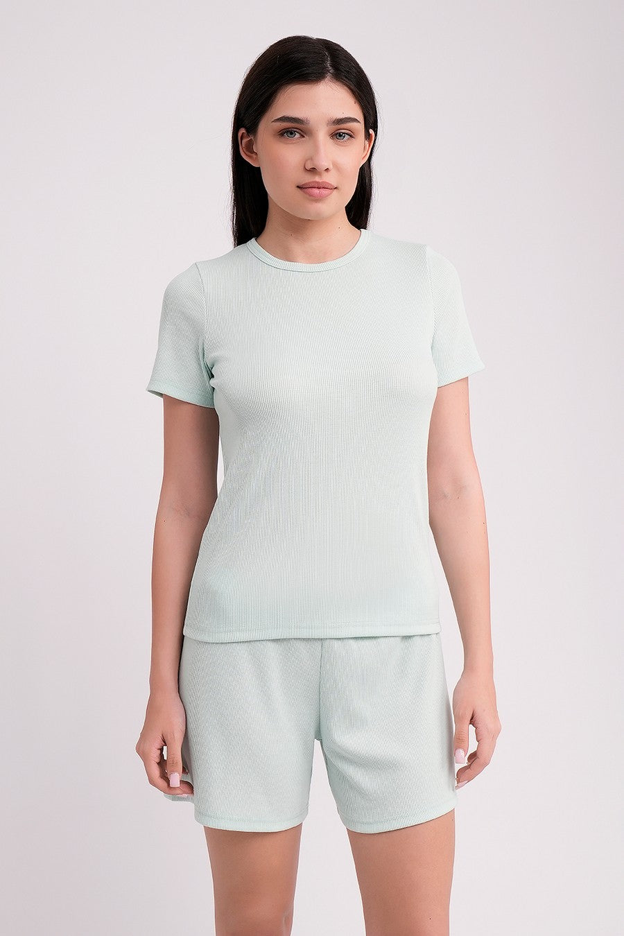 Футболка в рубчик Rib UP-00000076 fresh mint