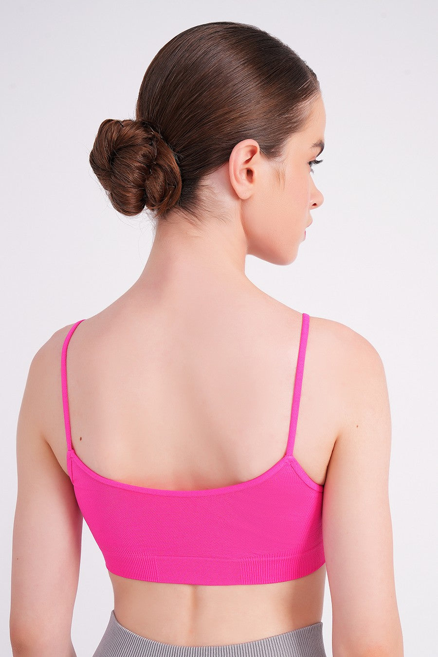 Безшовний бра-топ з мікрофібри Cami Top UP-00000405 bright pink